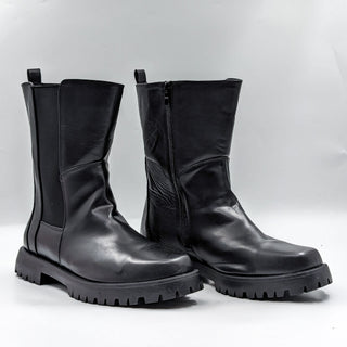 Torrid Women Black Vegan Leather Extra Wide Festival Chelsea Boots size 13