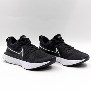 Nike Women React Infinity Run FK 2 Black White Running Sneakers size 11