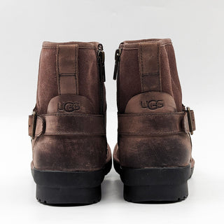 UGG Women Selima Brown Waterproof Suede Plush Lined Ankle Boots size 7