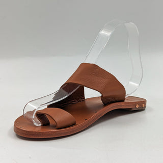 Beek Women Finch Rose Gold Tan Toe Ring Sandals size 6
