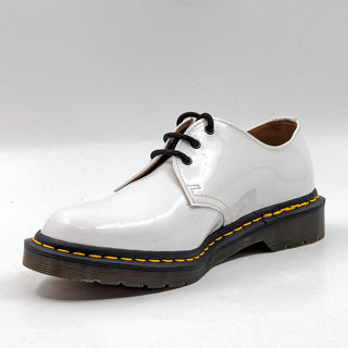 Dr Martens Unisex 26754 White Patent Leather Lamper Oxfords Shoes M9 W10