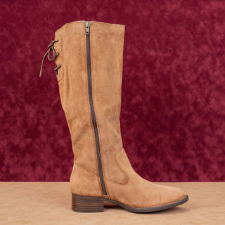 Born Women Braydon Brown Wide Calf Distress Suede Farm Riding Boots sz 9.5