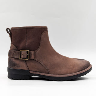 UGG Women Selima Brown Waterproof Suede Plush Lined Ankle Boots size 7