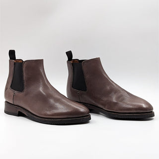 Frye Men Peyton Slate Elastic Grain Leather Short Chelsea Boots Size 8.5