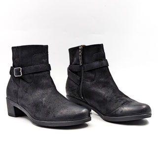 Dansko Women Cagney Black Leather Comfortable Ankle Boots 7.5-8US EUR38