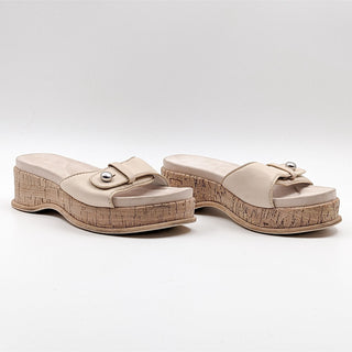Rag & Bone Women Sommer Slip Platform Beige Slide Sandals size 6US EUR36