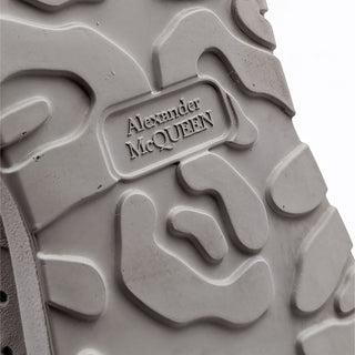 Alexander McQueen Men Court Light Grey Suede Mid-top Sneakers 10-10.5US EUR43