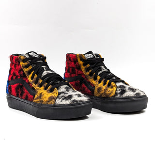 Vans Unisex SK8 Hi Platform Fuzzy Leopard Multicolor Sneakers size M8.5 W10