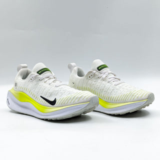 Nike Women ReactX Infinity Run 4 White Volt Running Athletic Shoes size 6.5