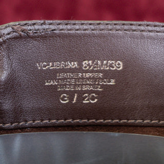 Vince Camuto Women Librina Brown Leather Zip Riding Tall boots sz 8.5