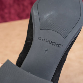 La Canadienne Women Kathy Black Suede Waterproof Dressy Office Boots size 8