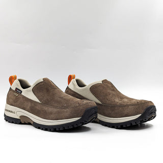Merrell Polar Women MOC Waterproof Hiking Outdoor Taupe Suede Shoes size 8.5