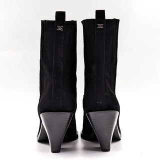 Sam Edelman Women Mandey Black Suede Western Cowboy boots size 10