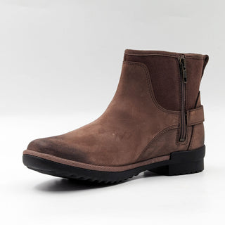 UGG Women Selima Brown Waterproof Suede Plush Lined Ankle Boots size 7