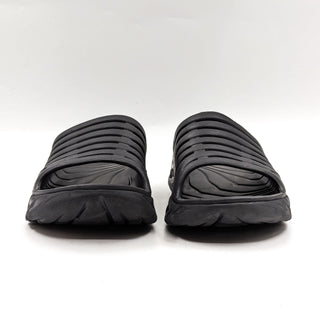 Hoka One Unisex Black Rubber ORA Recovery Slide Sandals size M9 W10