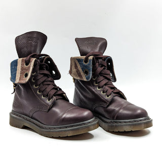Dr. Martens Wmn Triumph Aimilie Ox Blood Fold Brown Leather Boots size 5US EUR36