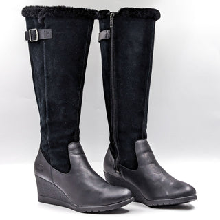 UGG Australia Women Mischa Black Suede Waterproof Fashion Boots size 8US EUR39