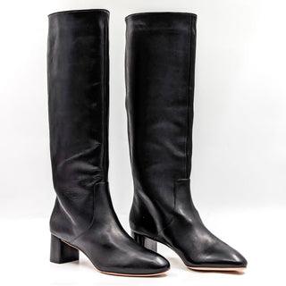 Loeffler Randall Women Gia Black Leather Dressy Office Tall Boots size 7