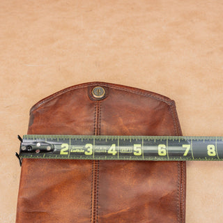 Frye Wmn Melissa Button Cognac Distress Leather Equestrian Riding Knee Boots 6