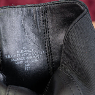 Marc Fisher Women Dacilla Black Leather Moto Biker Ankle Boots sz 6