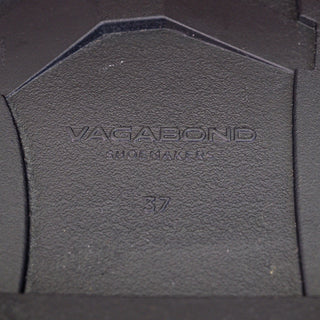 Vagabond Women Black Leather Zip Fashion Square Toe Retro Knee Boots 7US EUR37