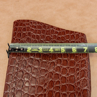 Vince Camuto Women Pendarie Brown Croc Print Leather Zip Knee Boots sz 5