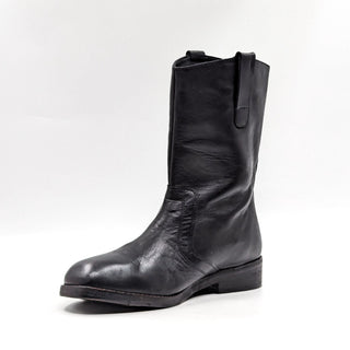 Free People Women Easton Western Equestrian Black Leather Boots 8.5 US EUR 39.5