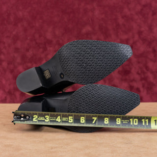 Stuart Weitzman Women Tate Black Leather Western Block Heel Ankle Boots sz 9