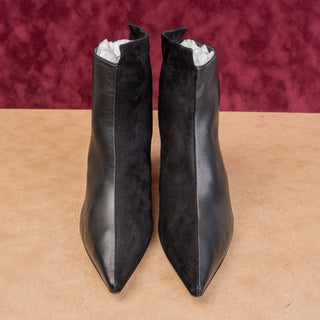 Lafayette 148 Wmn Dual Suede Leather Pointy Toe Night Party Boots 8.5US EUR39