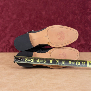 Vince Camuto Women Ovar Black Leather Buckle Riding Fashion Knee Boots sz 8