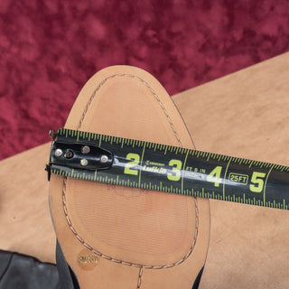 Vince Camuto Women Ovar Black Leather Buckle Riding Fashion Knee Boots sz 8