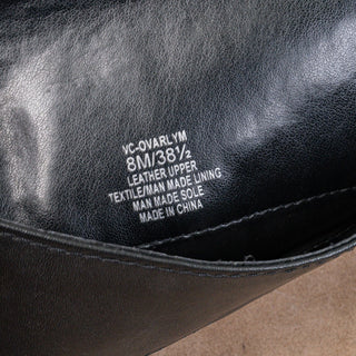 Vince Camuto Women Ovar Black Leather Buckle Riding Fashion Knee Boots sz 8