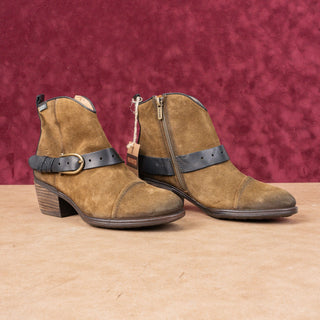 Pikolinos Women Green Cowgirl Western Suede Ankle Boots Size 6.5-7US EUR 37