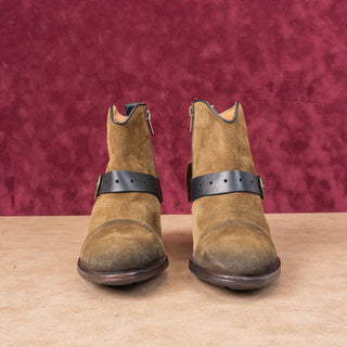 Pikolinos Women Green Cowgirl Western Suede Ankle Boots Size 6.5-7US EUR 37