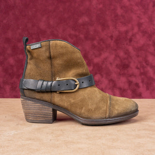 Pikolinos Women Green Cowgirl Western Suede Ankle Boots Size 6.5-7US EUR 37