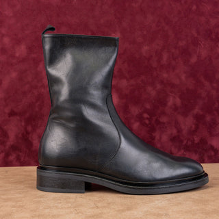 Cordani Women Blaze Black Leather Zip Ankle Fashion Dress Boots sz 10.5US EUR41