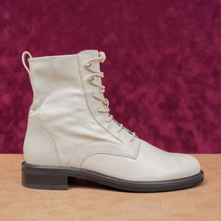 Rag&Bone Women Slayton White Leather Lace-up Combat Boots Size 10.5US EUR 41
