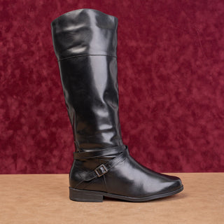 Coup D Etat Women Black Leather Vintage Retro90s Riding Fashion Boots sz 10