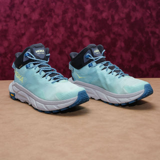 Hoka ONE Women Trail Code GTX Lightweight Lace-up Fabric Vibram Sneakers sz 10