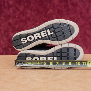 Sorel Women Explorer Zip Black Suede Waterproof Ankle Winter Boots sz 9.5