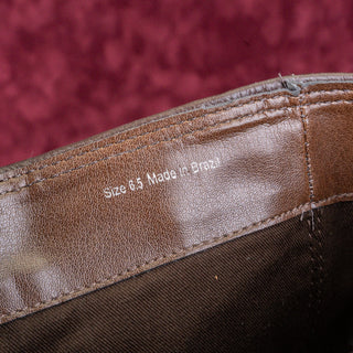 Dolce Vita Wmn Evi Brown Leather Moto Biker Metal Harness Fashion Mid Boots 6.5