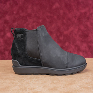 Sorel Women Envie II Low Comfortable Black Leather Chelsea Ankle Boots sz 6.5