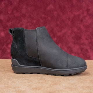 Sorel Women Envie II Low Comfortable Black Leather Chelsea Ankle Boots sz 6.5