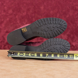 Ron White Women Giorgi Stretch Faux Leather Lug Ankle Boots sz 9.5US EUR40