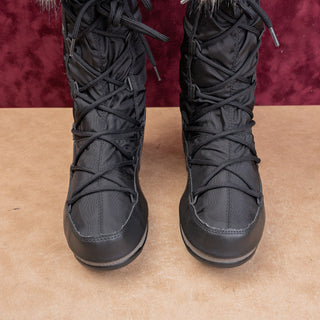 Moon Boot Women Monaco Hi Top Waterproof Faux Fur Cuff Boots size 5.5US EUR36