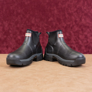 Hunter Women Balmoral Wellies Rain Vibram Black Rubber Ankle Boots sz 9US EUR40