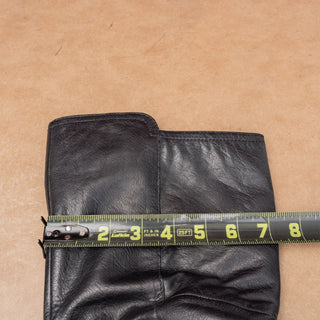 Aldo Women Black Leather Vintage Zip Retro Y2K Riding Tall Boots 9US EUR40