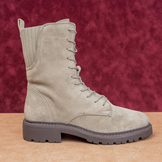 Sam Edelman Women Lex Green Khaki Zip Festival Lace-up Combat Boots sz 8.5