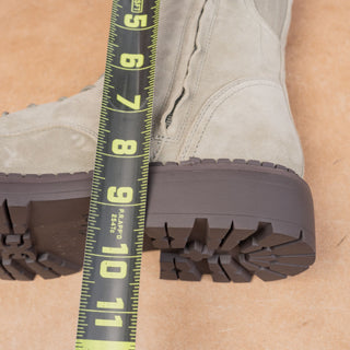 Sam Edelman Women Lex Green Khaki Zip Festival Lace-up Combat Boots sz 8.5