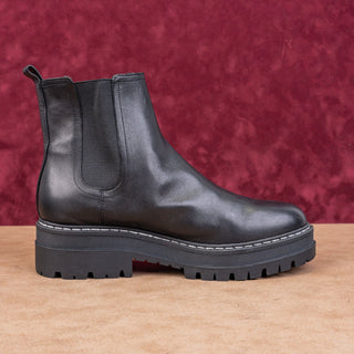 Marc Fisher Women Padmia Chunky Platform Festival Black Chelsea Boots sz 10
